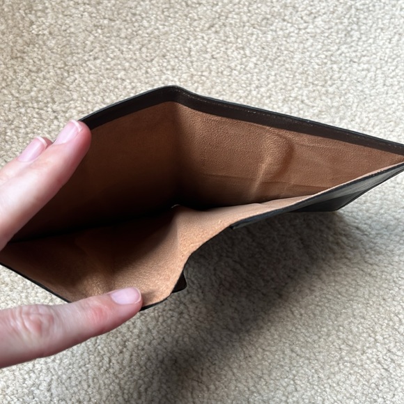 NWOT Vintage Italian Brown Leather Men’s Billfold Wallet - Picture 8 of 14